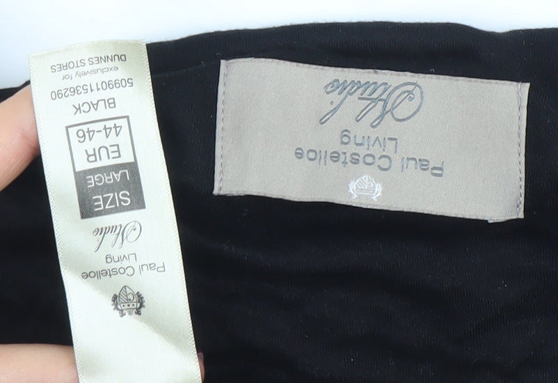 Paul Costelloe Living Women’s Black Long Sleeve Basic Blouse Size L