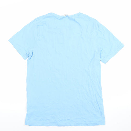 H&M Boys Blue PlayStation Graphic T-Shirt 14 Years Short Sleeve Cotton