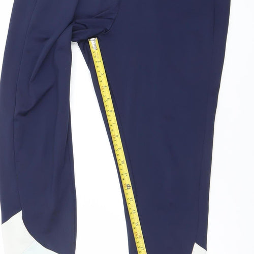 Dunnes Stores Women Blue Colourblock Performance Leggings L