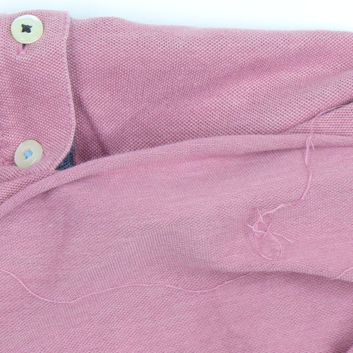 Marco Capelli Men's Pink 2XL Polo Shirt Cotton Blend Casual