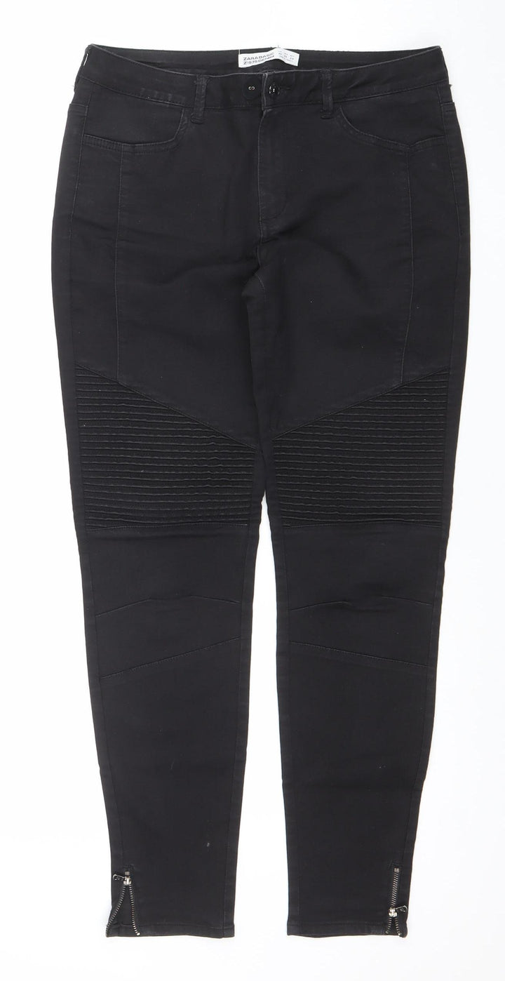 Zara Basic Women's Black Skinny Denim Jeans Size 10