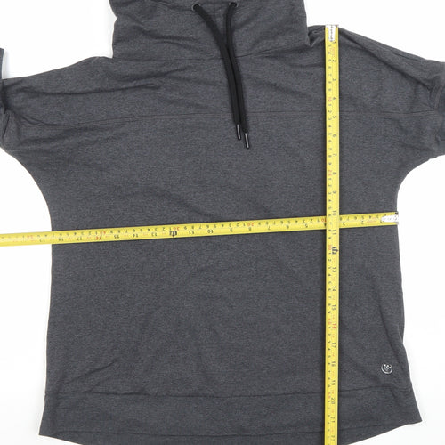 Timberland Women’s Grey Pullover Hoodie Small Polyester Blend