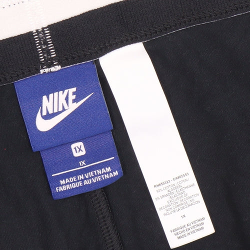 Nike Women's Black 1X Leggings Plus Size Stretch Cotton Activewear