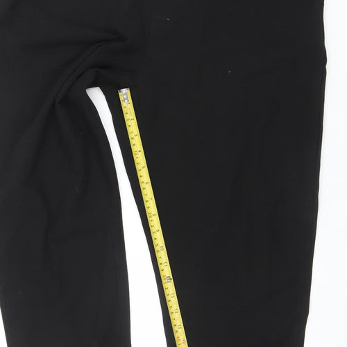 Savida Womens Black Tapered Trousers Size 16 Elastic Waist Workwear