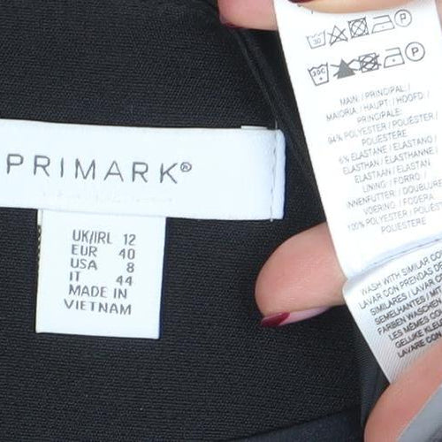 Primark Women’s Black Size 12 Stretch Blazer Jacket