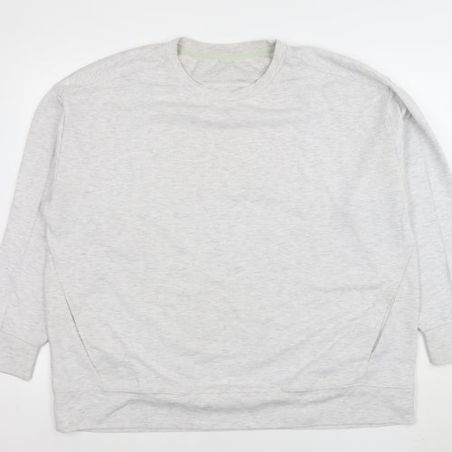 Dunnes Stores Women’s Grey XL Pullover Sweatshirt Crew Neck Cotton Blend