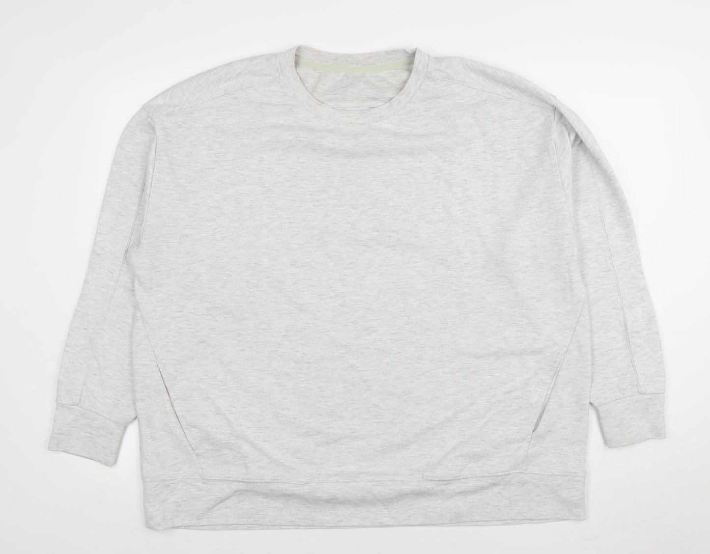 Dunnes Stores Women’s Grey XL Pullover Sweatshirt Crew Neck Cotton Blend