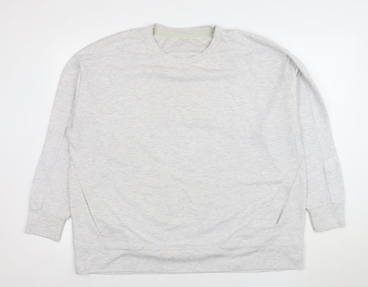 Dunnes Stores Women’s Grey XL Pullover Sweatshirt Crew Neck Cotton Blend