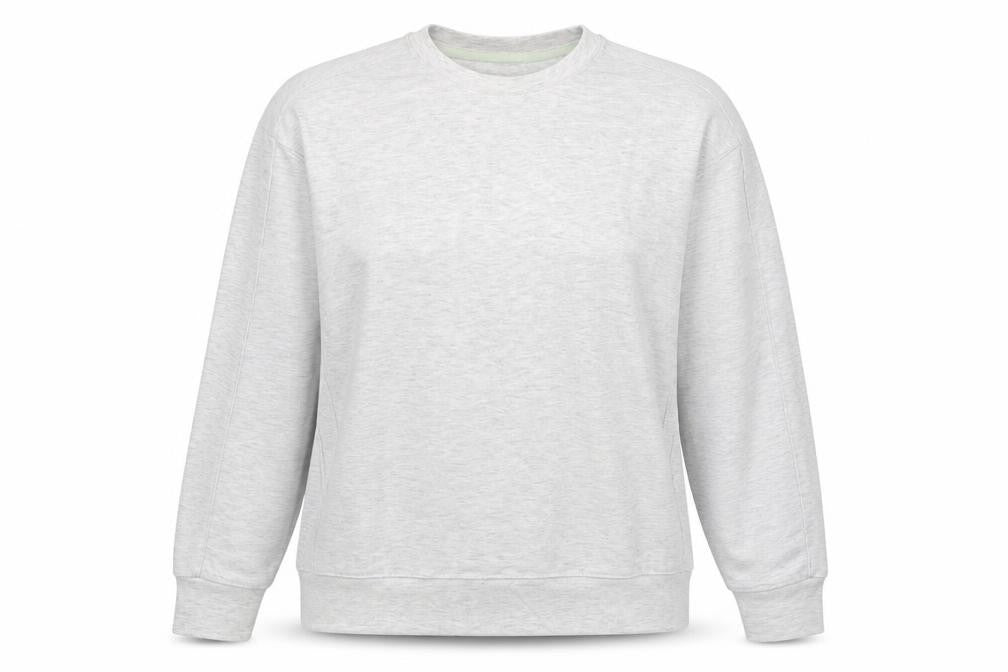 Front view of Dunnes Women’s Grey XL Pullover Sweatshirt Crew Neck Cotton Blend
