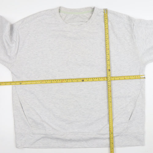 Dunnes Stores Women’s Grey XL Pullover Sweatshirt Crew Neck Cotton Blend