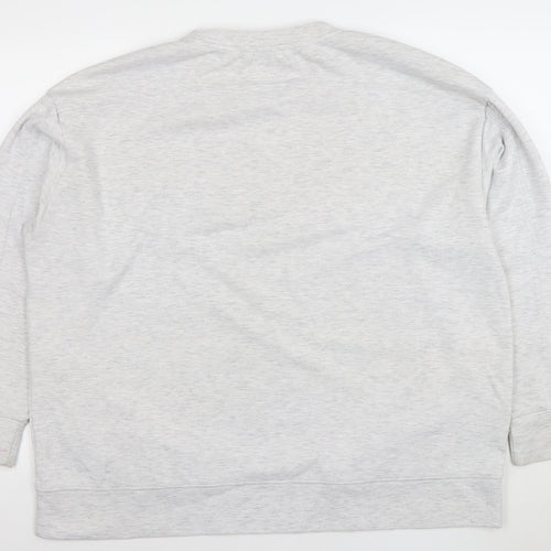Dunnes Stores Women’s Grey XL Pullover Sweatshirt Crew Neck Cotton Blend