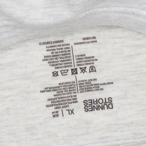 Dunnes Stores Women’s Grey XL Pullover Sweatshirt Crew Neck Cotton Blend