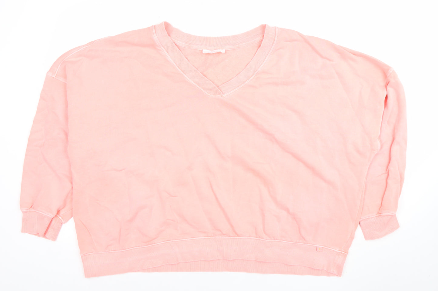 B by Boutique Women Pink XL Pullover Sweatshirt Cotton Elastane