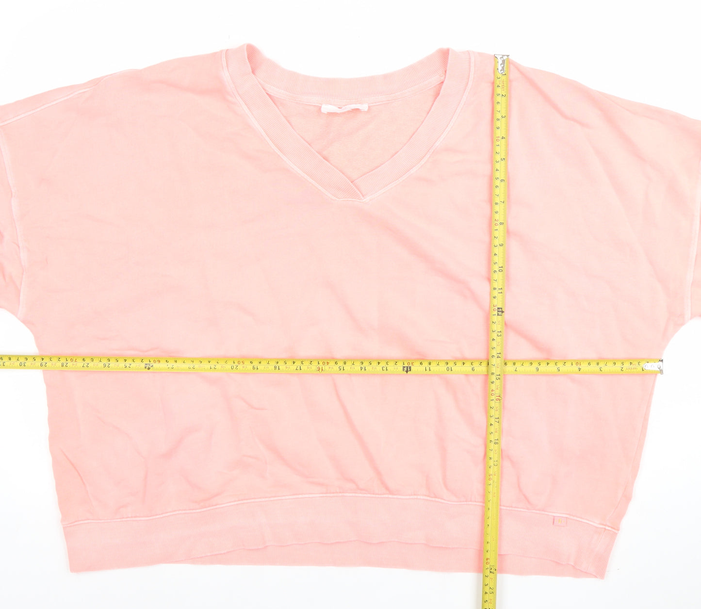 B by Boutique Women Pink XL Pullover Sweatshirt Cotton Elastane