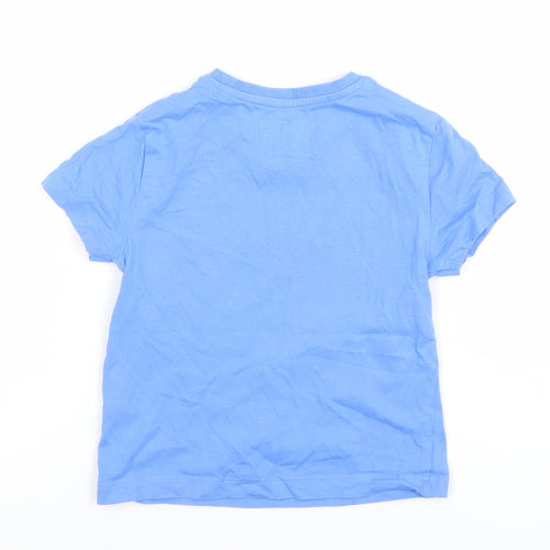 Sonic the Hedgehog Boys Blue Graphic T-Shirt 2-3 Years Short Sleeve Cotton