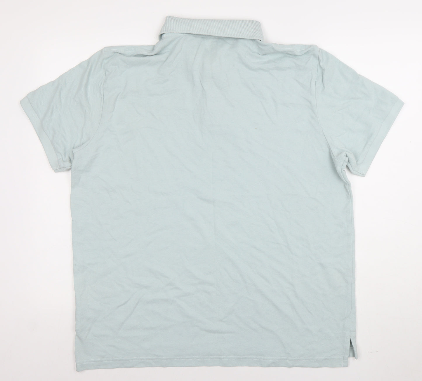 American Eagle Men’s Light Blue Classic Fit Cotton Polo Shirt L