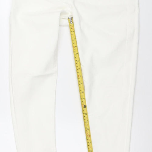 Denim Co. Womens White Skinny Jeans Size 10 Slim Fit