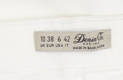 Denim Co. Womens White Skinny Jeans Size 10 Slim Fit