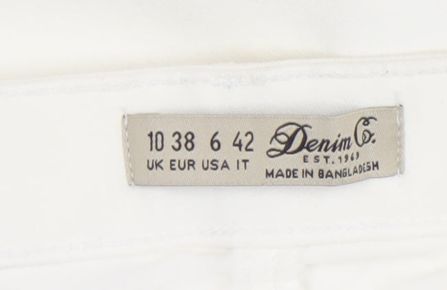 Denim Co. Womens White Skinny Jeans Size 10 Slim Fit