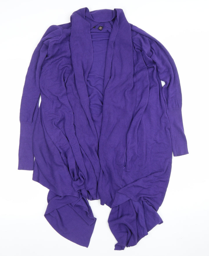 Ted Baker Womens Purple Knit Open Cardigan Size S
