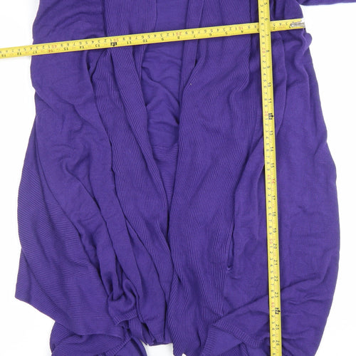 Ted Baker Womens Purple Knit Open Cardigan Size S