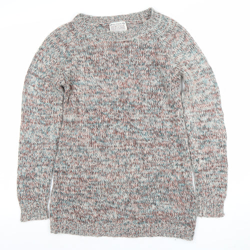 Blonde Heritage Women's Multicoloured Chunky Knit Pullover Jumper Size 10