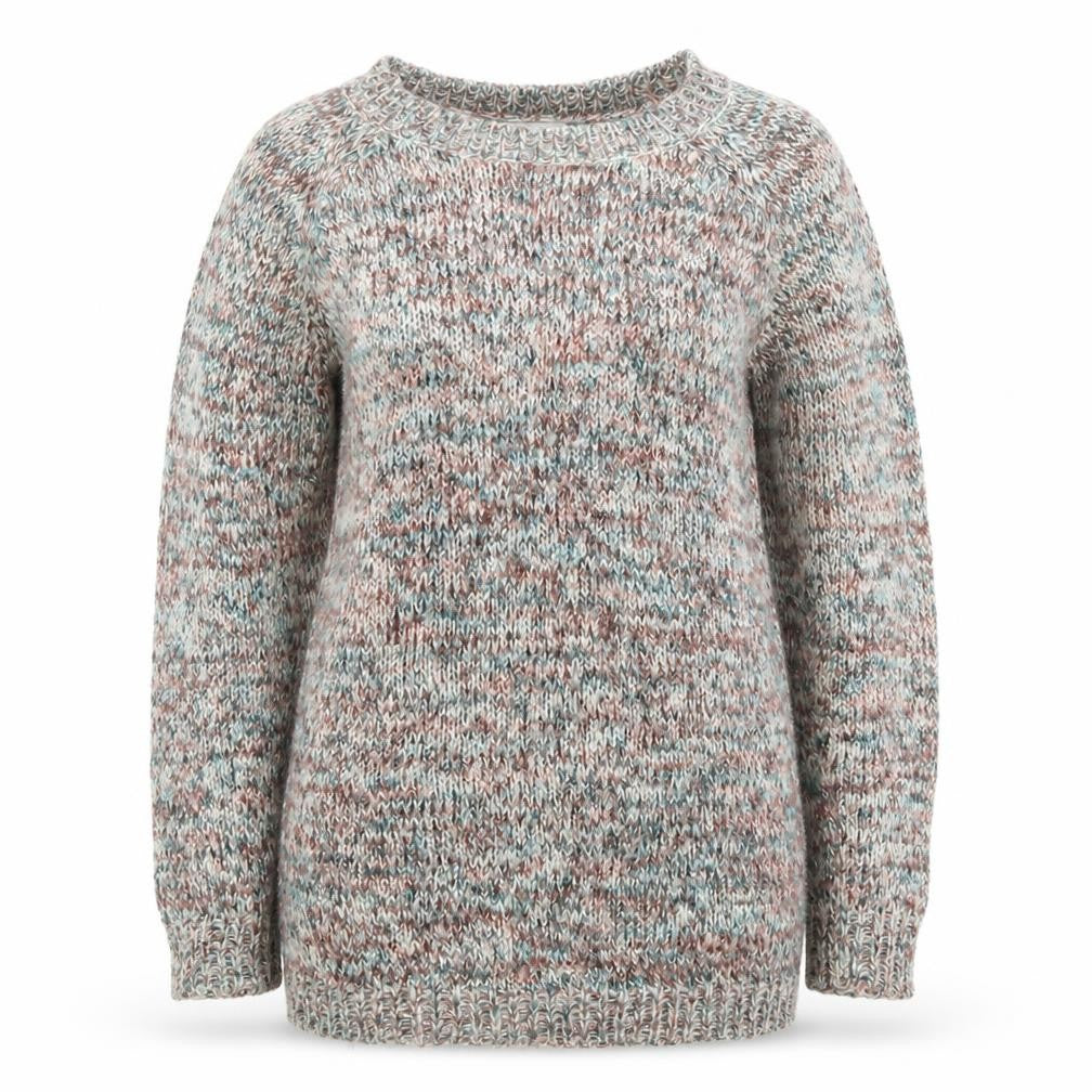 Front view of Blonde + Blonde Heritage Women's Multicoloured Chunky Knit jumper, size 10