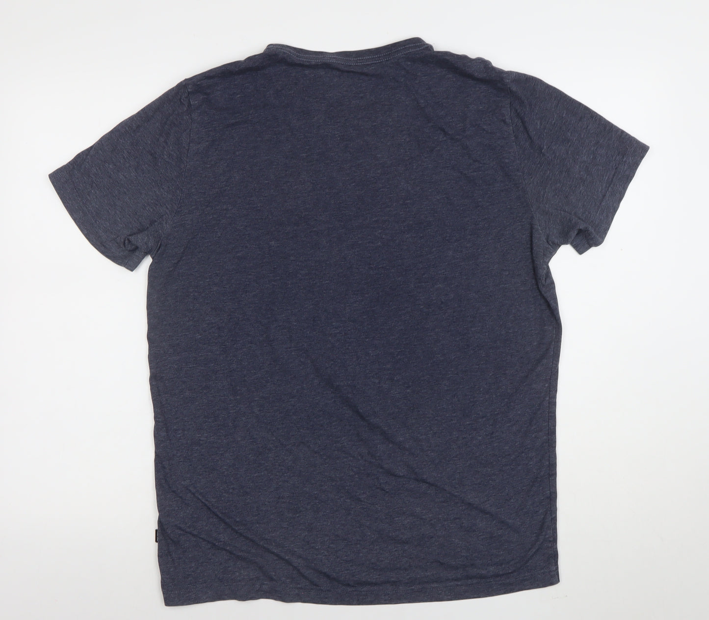 Puma Men Blue Regular Fit Crew Neck Short Sleeve Sports T-Shirt M
