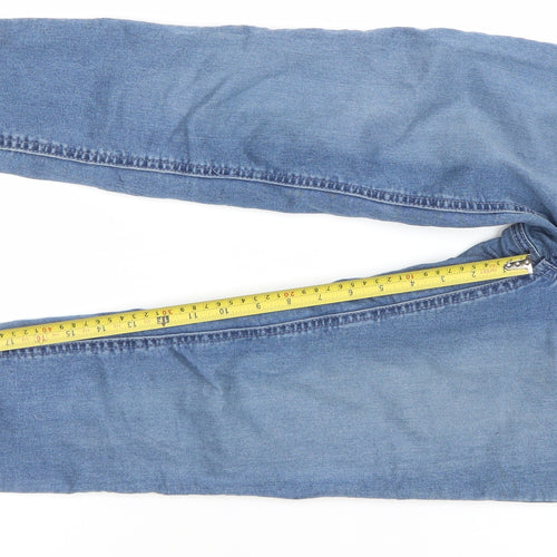 H&M Women's Blue Size 8 Mid Rise Stretch Denim Jeggings