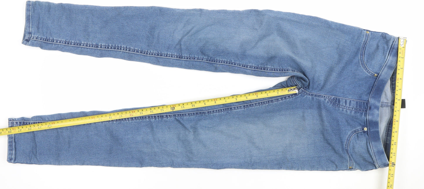 H&M Women's Blue Size 8 Mid Rise Stretch Denim Jeggings