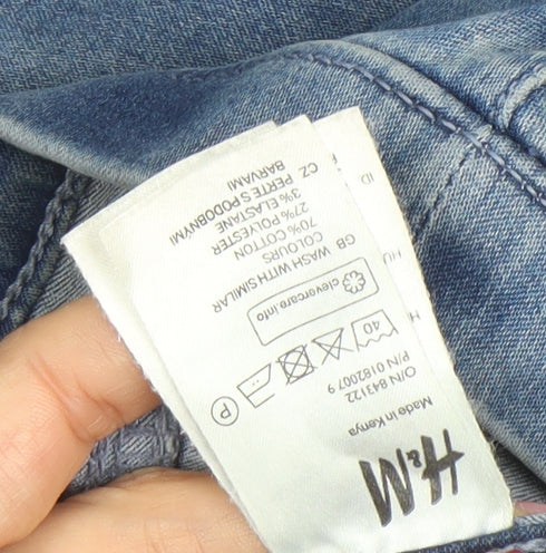H&M Women's Blue Size 8 Mid Rise Stretch Denim Jeggings