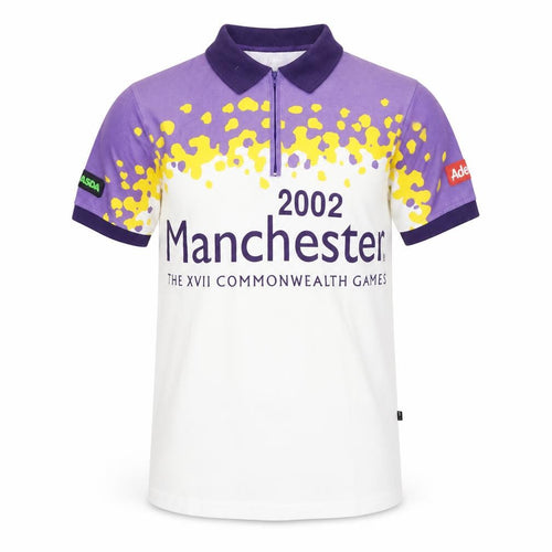 George Men's XS Multicoloured Polo Shirt 2002 Commonwealth Games Zip Collar
