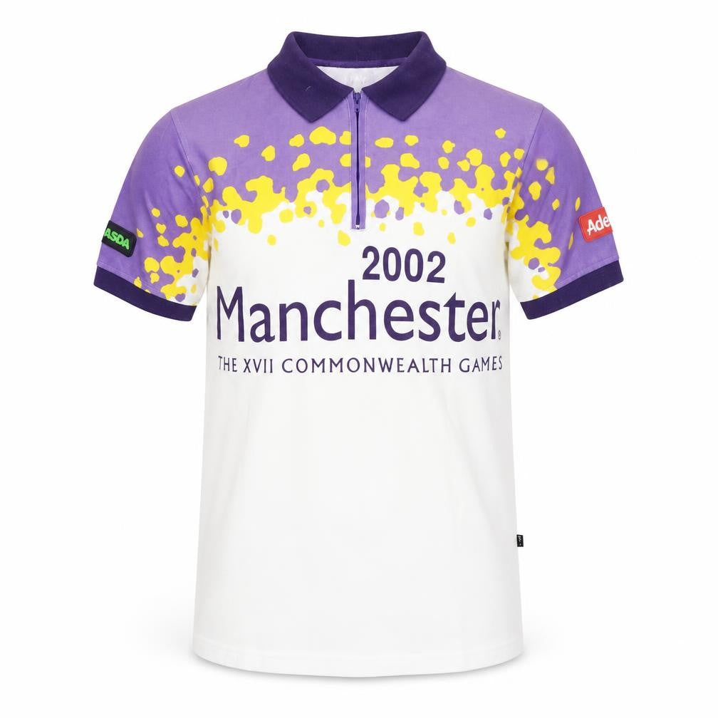 George Men's XS Multicoloured Polo Shirt 2002 Commonwealth Games Zip Collar