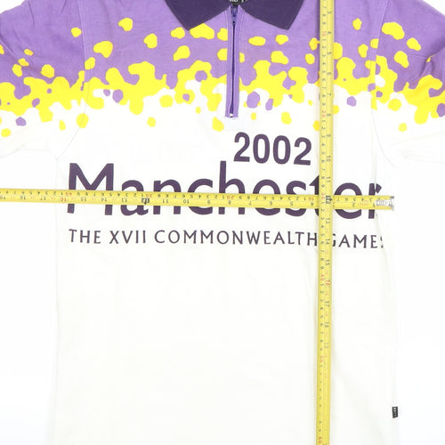 George Men's XS Multicoloured Polo Shirt 2002 Commonwealth Games Zip Collar