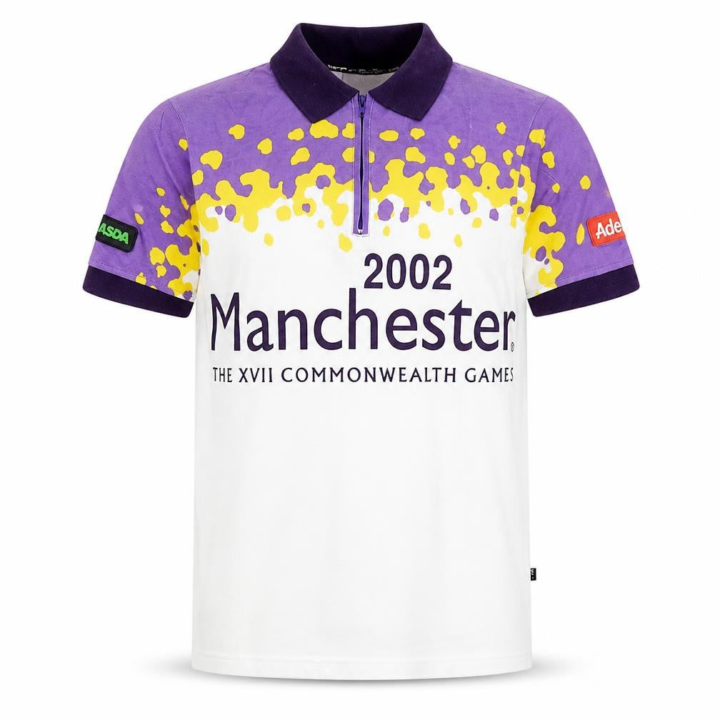 Front view of George men’s xs multicoloured 2002 commonwealth games polo shirt