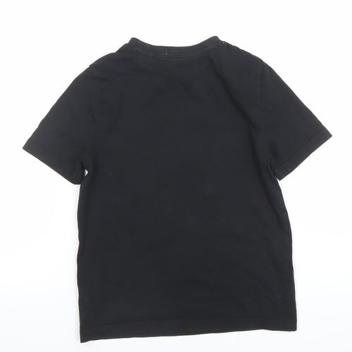 Marvel Boys Black 5-6 Years Short Sleeve Cotton Graphic T-Shirt