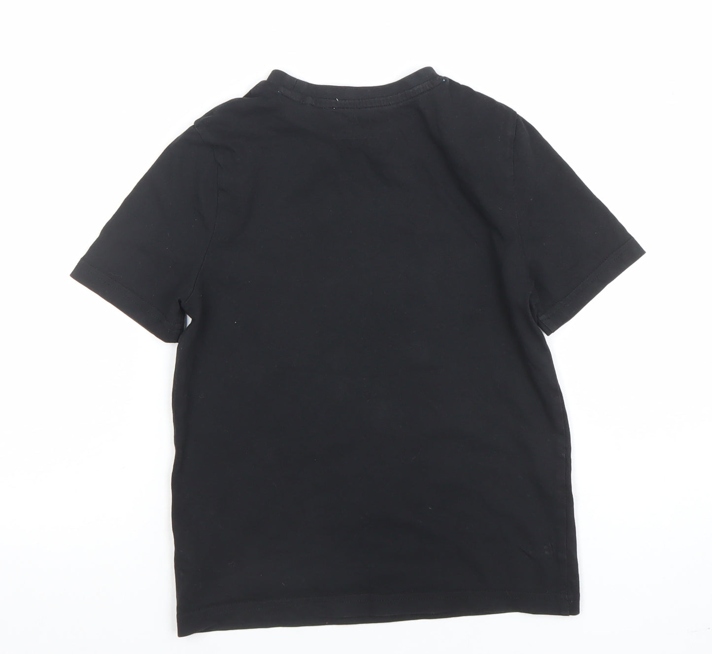Marvel Boys Black 5-6 Years Short Sleeve Cotton Graphic T-Shirt