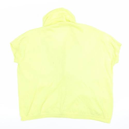 Sandwich Women’s Yellow Short Sleeve Cotton Button Blouse L