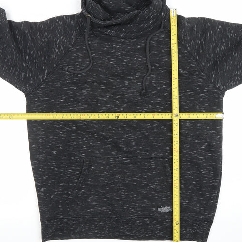 Pull & Bear Men's Black High Neck Pullover Sweatshirt Size M