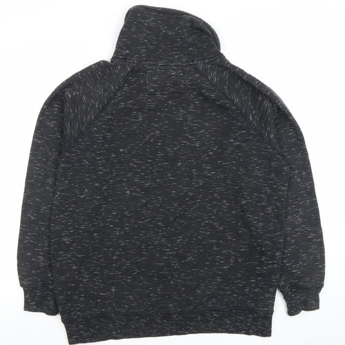 Pull & Bear Men's Black High Neck Pullover Sweatshirt Size M