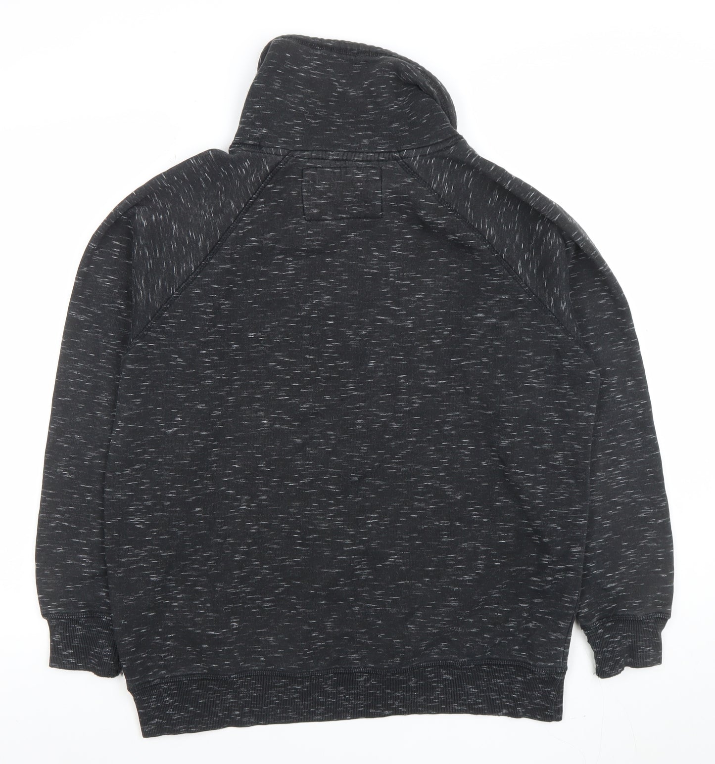 Pull & Bear Men's Black High Neck Pullover Sweatshirt Size M