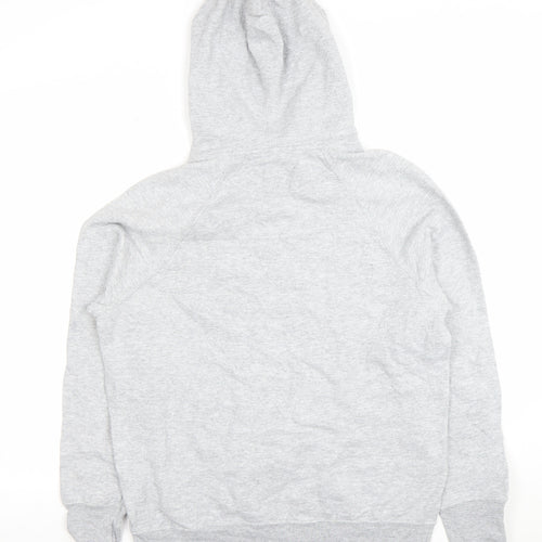 Champion Women's Grey Pullover Hoodie Medium Cotton Blend