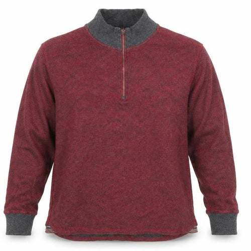 Rohde Graham Men’s Red 1/2 Zip Cotton High Neck Sweatshirt XL