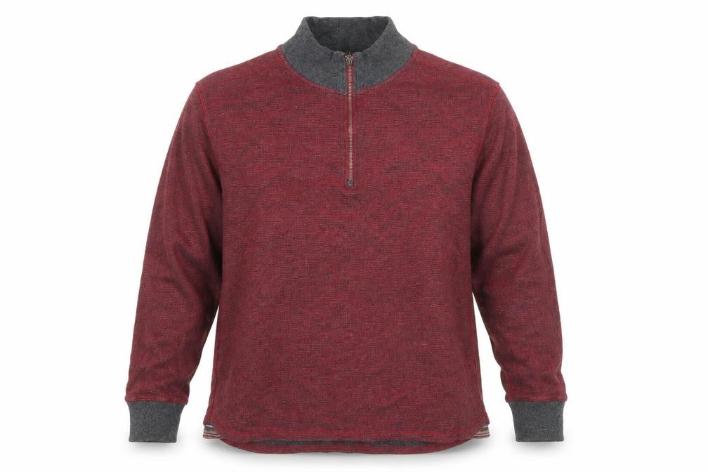 Rohde Graham Men’s Red 1/2 Zip Cotton High Neck Sweatshirt XL