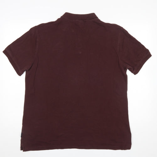 Paul Smith Men's Brown XL Cotton Polo Shirt with Logo