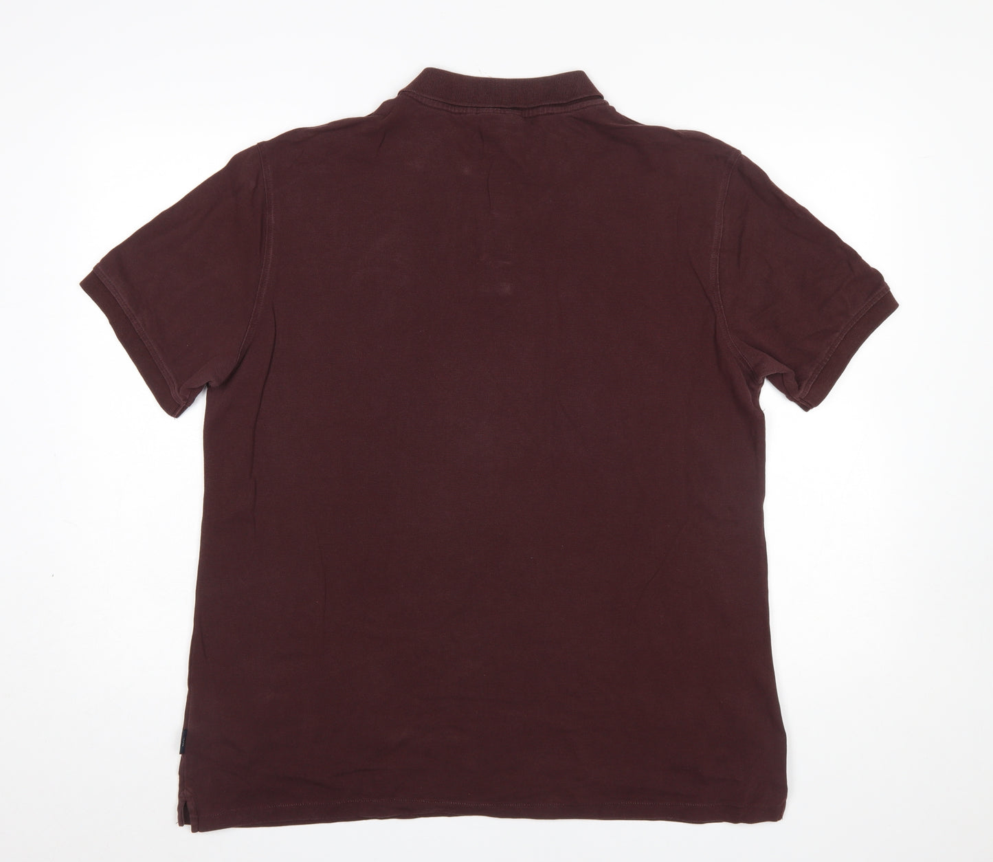 Paul Smith Men's Brown XL Cotton Polo Shirt with Logo