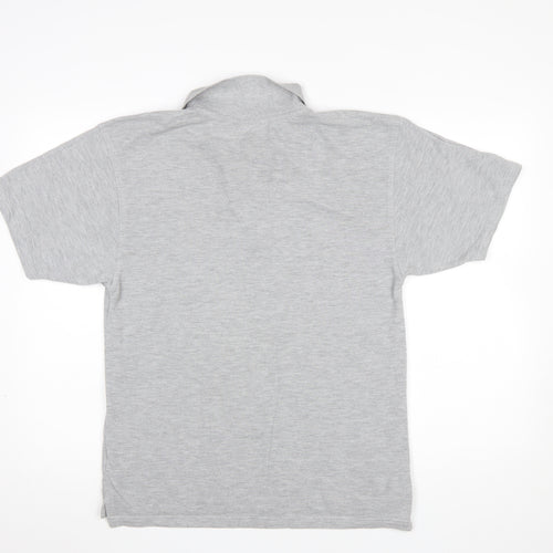 Puma Mens Grey Short Sleeve Regular Fit Polo Shirt Size S