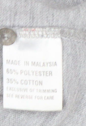 Puma Mens Grey Short Sleeve Regular Fit Polo Shirt Size S