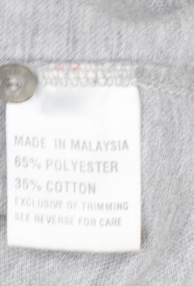 Puma Mens Grey Short Sleeve Regular Fit Polo Shirt Size S