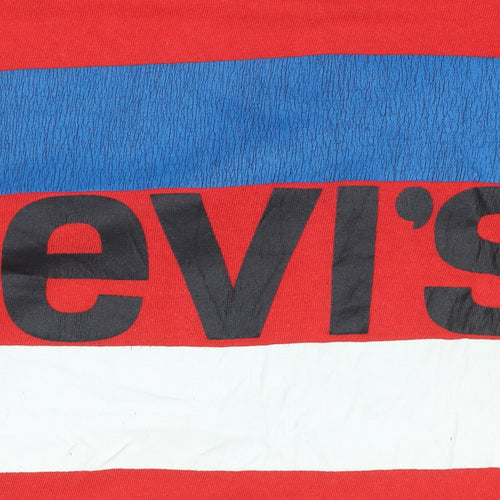 Levi's Boys Red Logo Graphic Cotton T-Shirt Size 14 Years